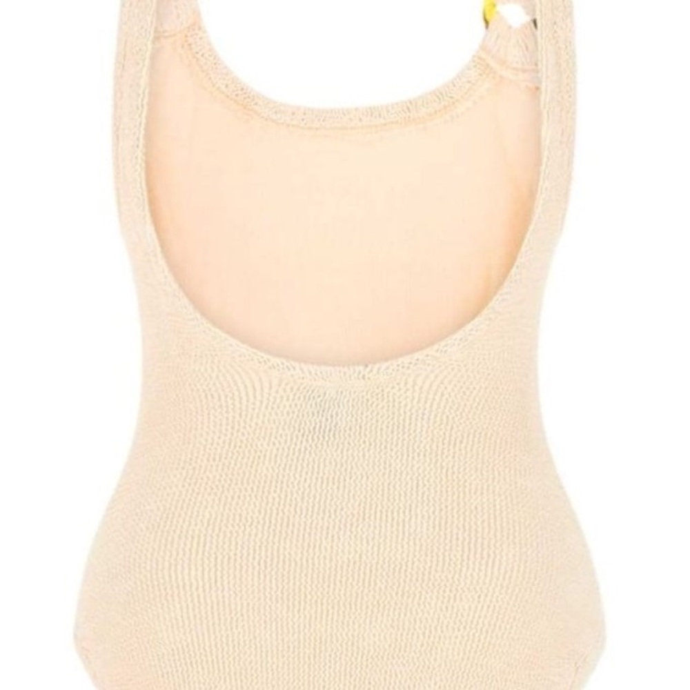 Michael Kors Beige Knit Shapewear Bodysuit